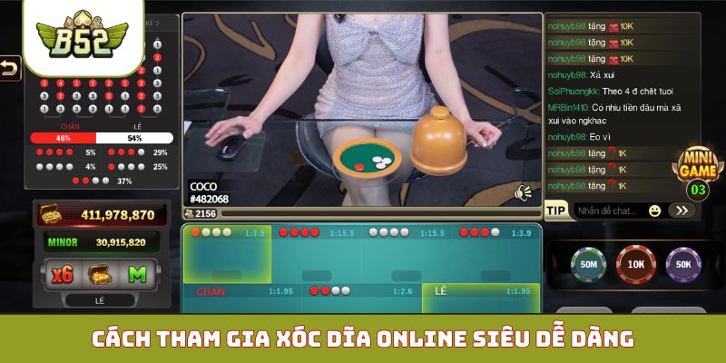 Cách tham gia Xóc Dĩa online siêu dễ dàng