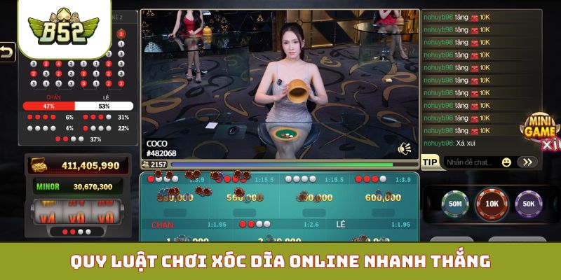 Quy luật chơi Xóc Dĩa online nhanh thắng