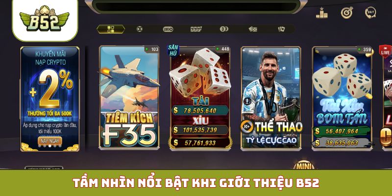 Tầm nhìn nổi bật khi giới thiệu B52